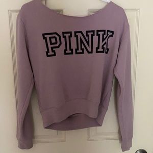 Pink off the shoulders sweater